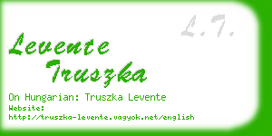 levente truszka business card